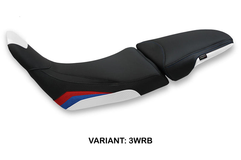 Honda Africa Twin 1100 2020-2024 Seat Cover Tappezzeria Italia in White, Red and Blue