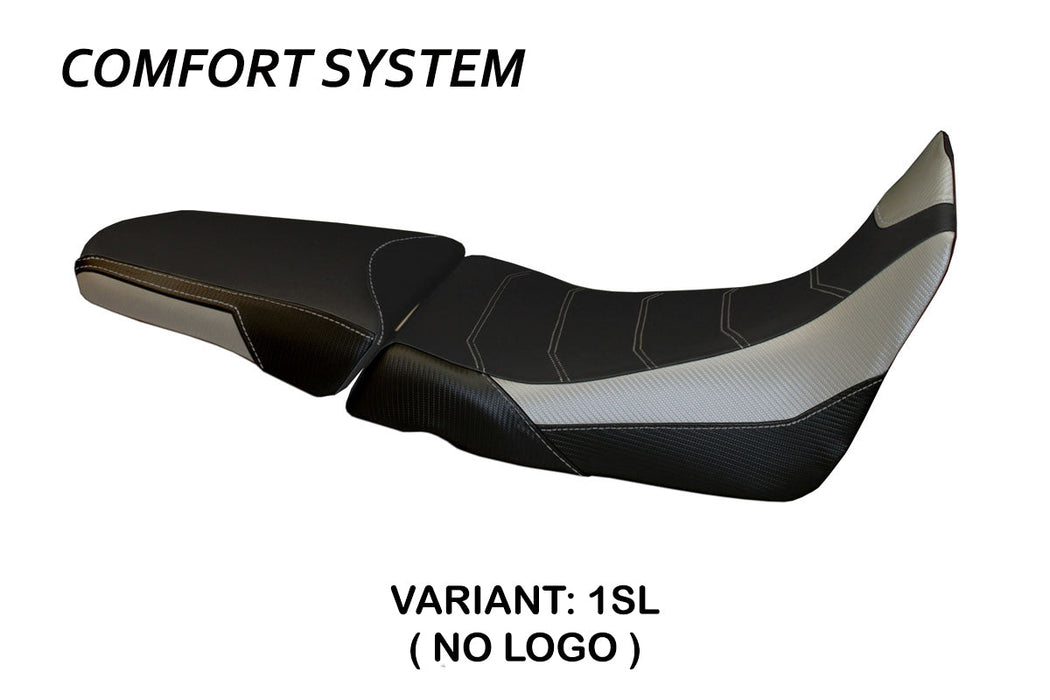 Honda Africa Twin 1000 2015-2019 Seat Cover Tappezzeria Italia Comfort in Silver