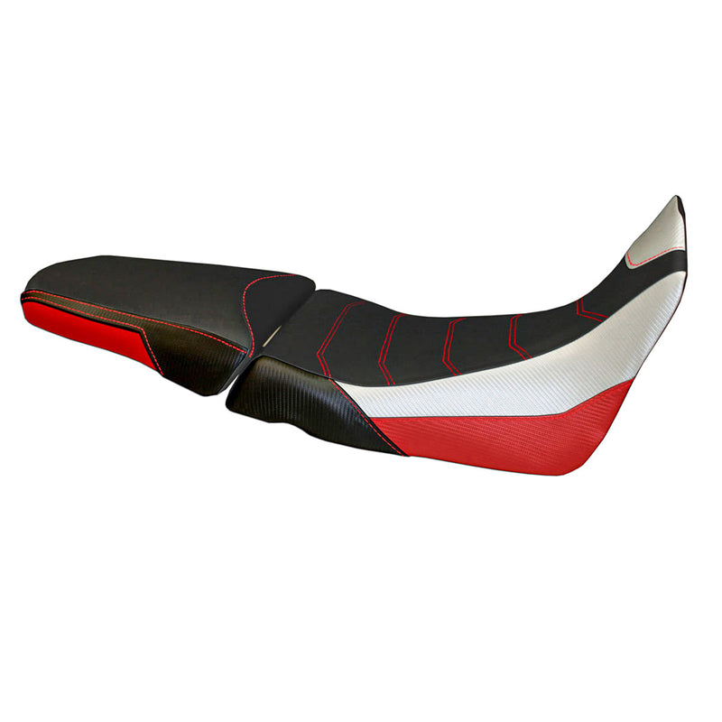 Honda Africa Twin 1000 2015-2019 Seat Cover Tappezzeria Italia Comfort in White and Red