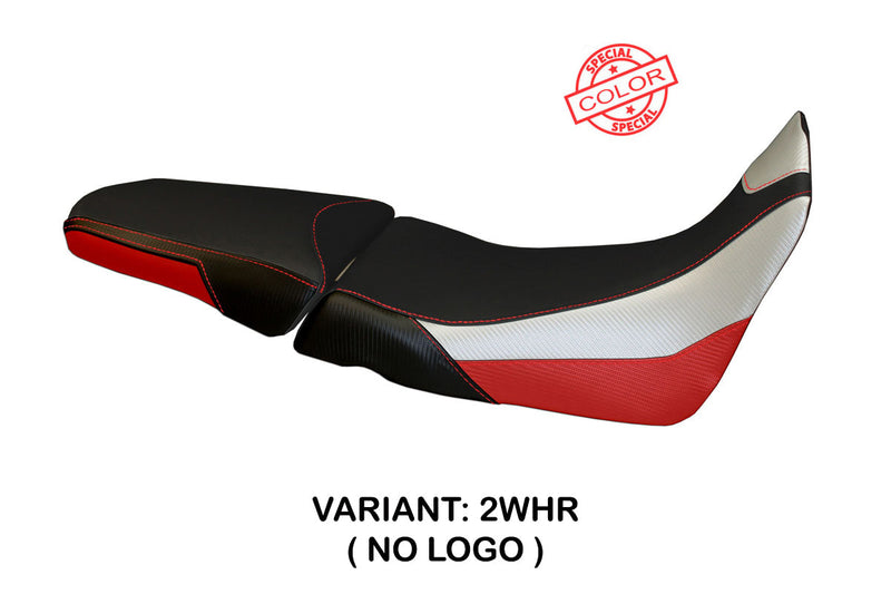 Honda Africa Twin 1000 2015-2019 Seat Cover Tappezzeria Italia in White and Red