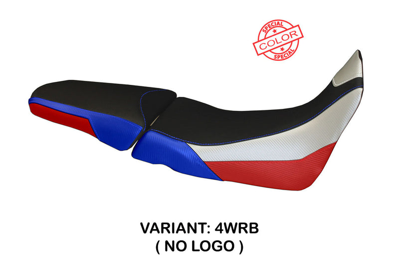 Honda Africa Twin 1000 2015-2019 Seat Cover Tappezzeria Italia in White, Red and Blue