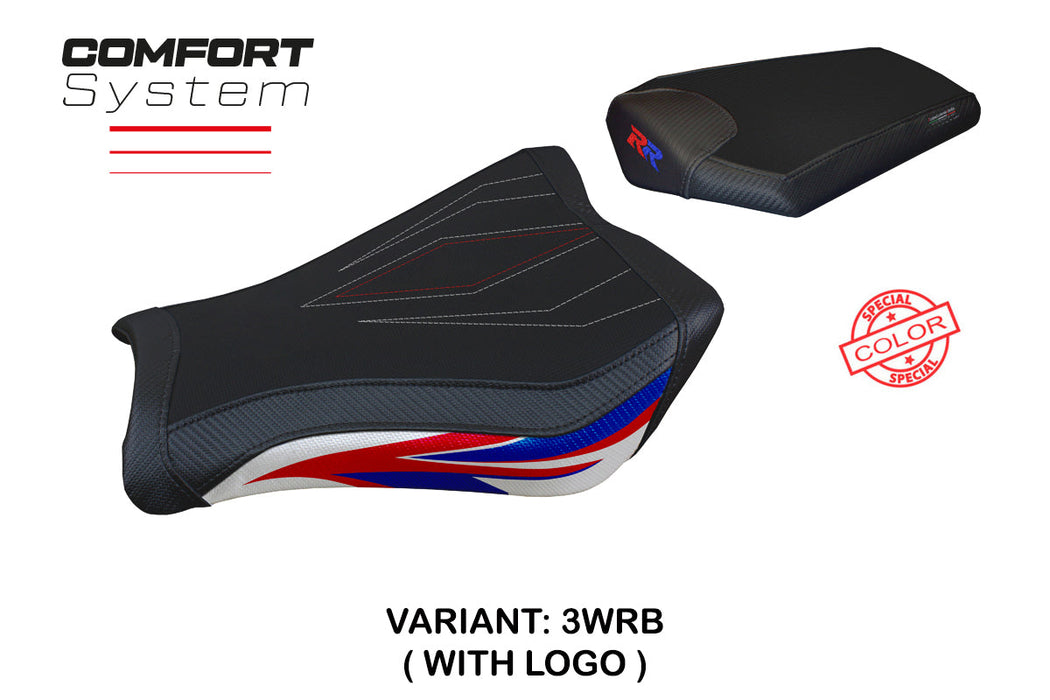 Honda CBR1000RR 2008-2016 Seat Cover Tappezzeria Italia Comfort in White, Red and Blue