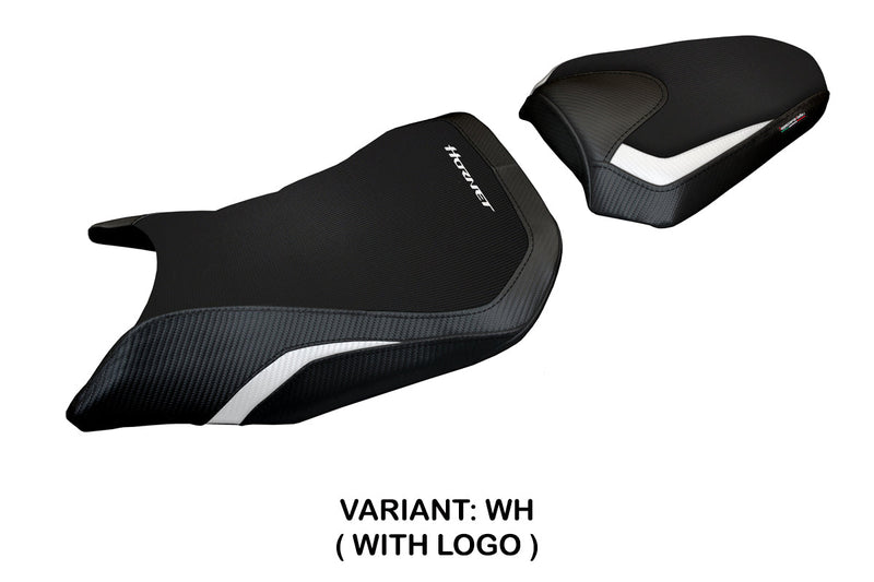 Honda CB500 Hornet 2024 Seat Cover Tappezzeria Italia White and Black
