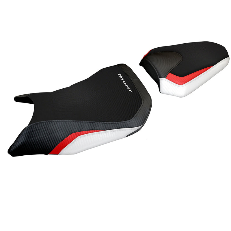 Honda CB500 Hornet 2024 Seat Cover Tappezzeria Italia White Red and Black
