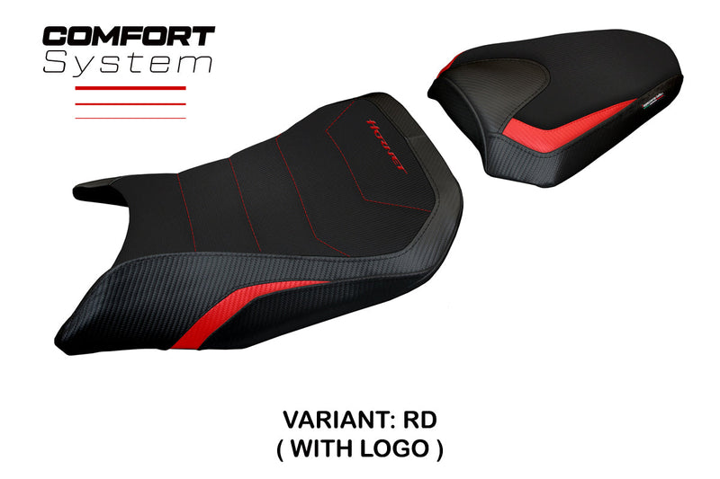 Honda CB500 Hornet 2024 Seat Cover Tappezzeria Italia Comfort Red and Black