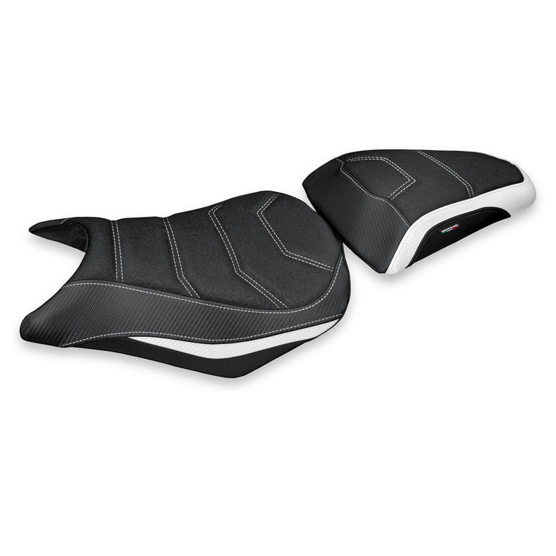 Honda CB500F 2012-2015 Seat Cover Tappezzeria Italia Ultragrip in White and Black