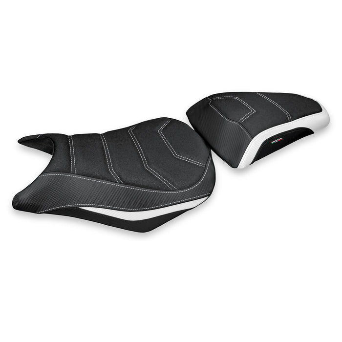 Honda CB500F 2012-2015 Seat Cover Tappezzeria Italia Ultragrip in White and Black