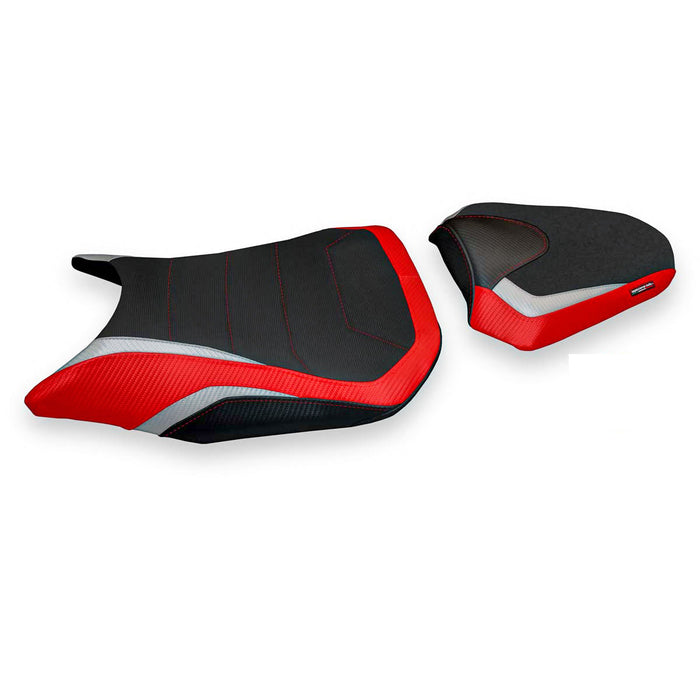 Honda CB500F 2016-2023 Seat Cover Tappezzeria Italia Comfort in Red and Silver