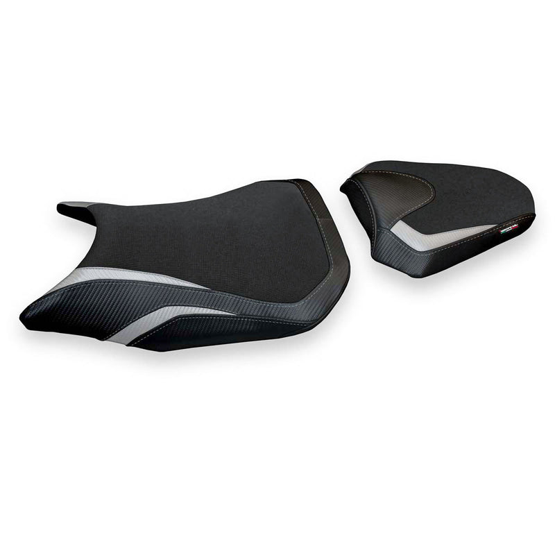 Honda CB500F 2016-2023 Seat Cover Tappezzeria Italia in Silver and Black