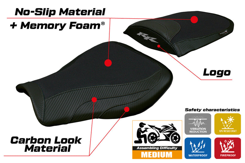 Honda CBR 600 RR 2007-2024 Seat Cover Tappezzeria Comfort Black