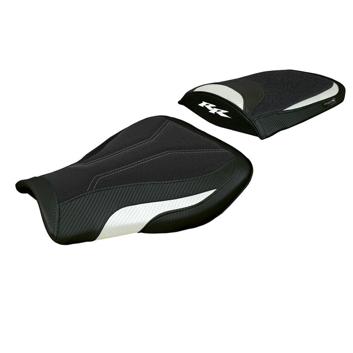 Honda CBR 600 RR 2007-2024 Seat Cover Tappezzeria Ultragrip White Blk