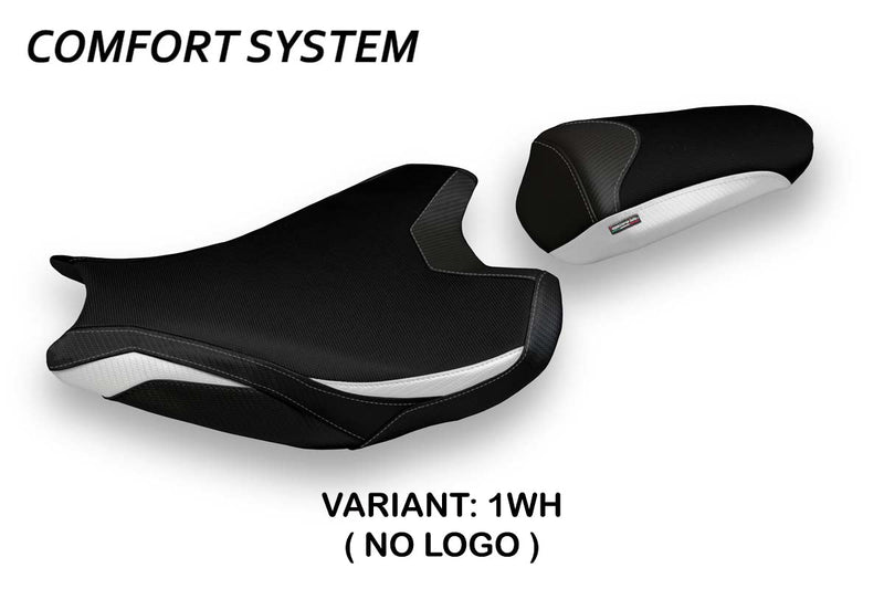Honda CBR1000RR 2017-2024 Seat Cover Tappezzeria Italia Comfort in White and Black