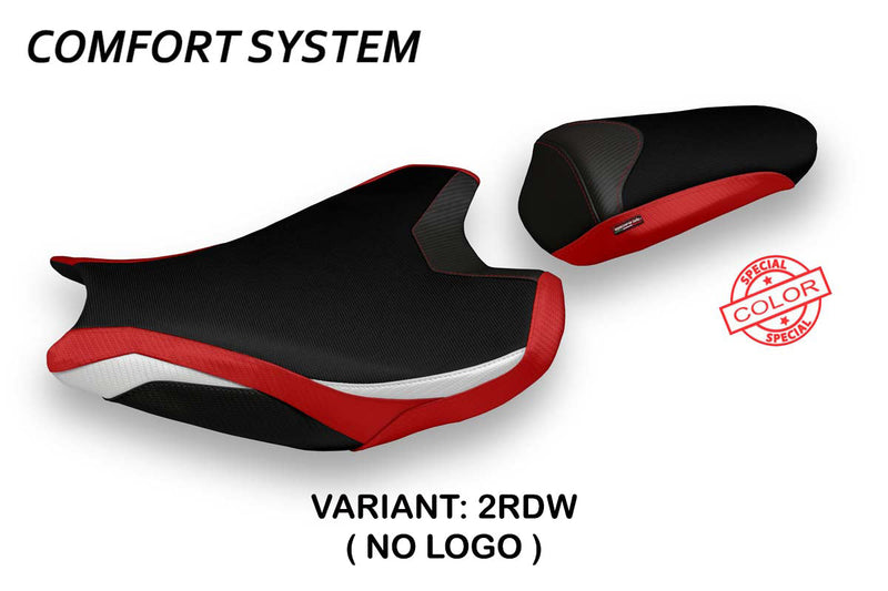 Honda CBR1000RR 2017-2024 Seat Cover Tappezzeria Italia Comfort in Red and White