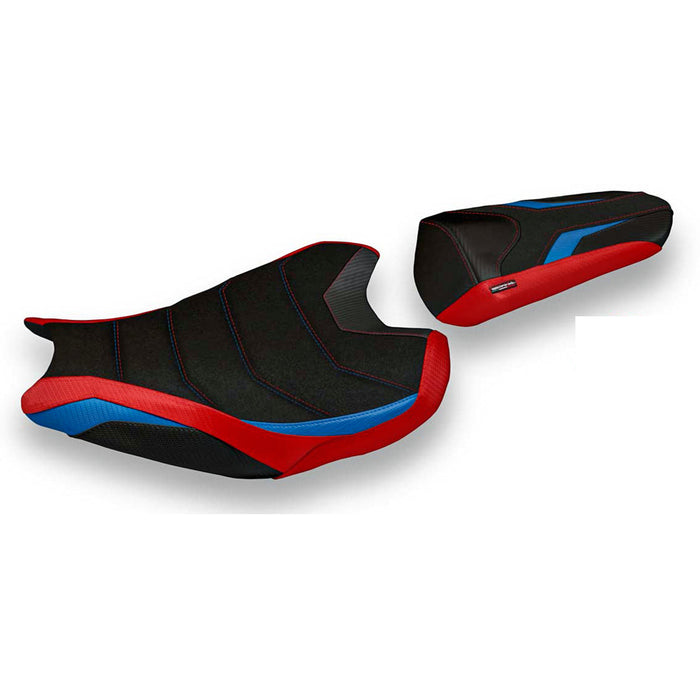 Honda CBR1000RR 2017-2024 Seat Cover Tappezzeria Italia Ultragrip in Red and Blue