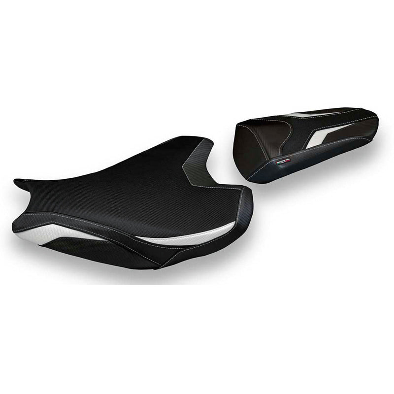 Honda CBR1000RR 2017-2024 Seat Cover Tappezzeria Italia in White and Black