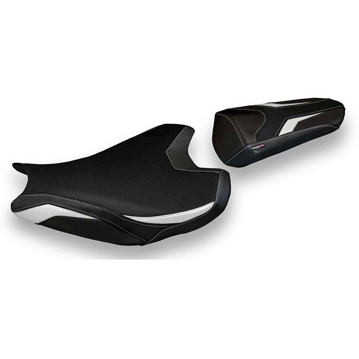 Honda CBR1000RR 2017-2024 Seat Cover Tappezzeria Italia in White and Black