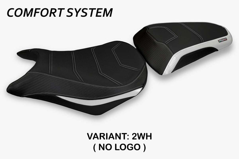 Honda CBR500R 2012-2016 Seat Cover Tappezzeria Italia Comfort in White and Black