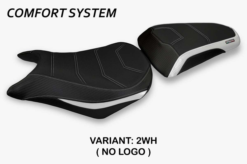 Honda CBR500R 2012-2016 Seat Cover Tappezzeria Italia Comfort in White and Black