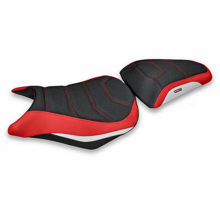 Honda CBR500R 2012-2016 Seat Cover Tappezzeria Italia Ultragrip in Red and White