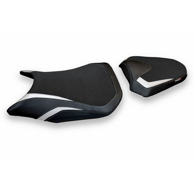Honda CBR500R 2017-2024 Seat Cover Tappezzeria Italia in White and Black