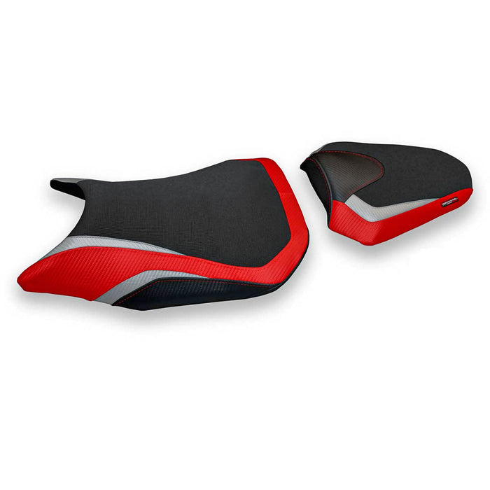 Honda CBR500R 2017-2024 Seat Cover Tappezzeria Italia in Red, Silver and Black