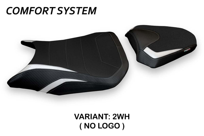 Honda CBR500R 2017-2024 Seat Cover Tappezzeria Italia Comfort in White and Black