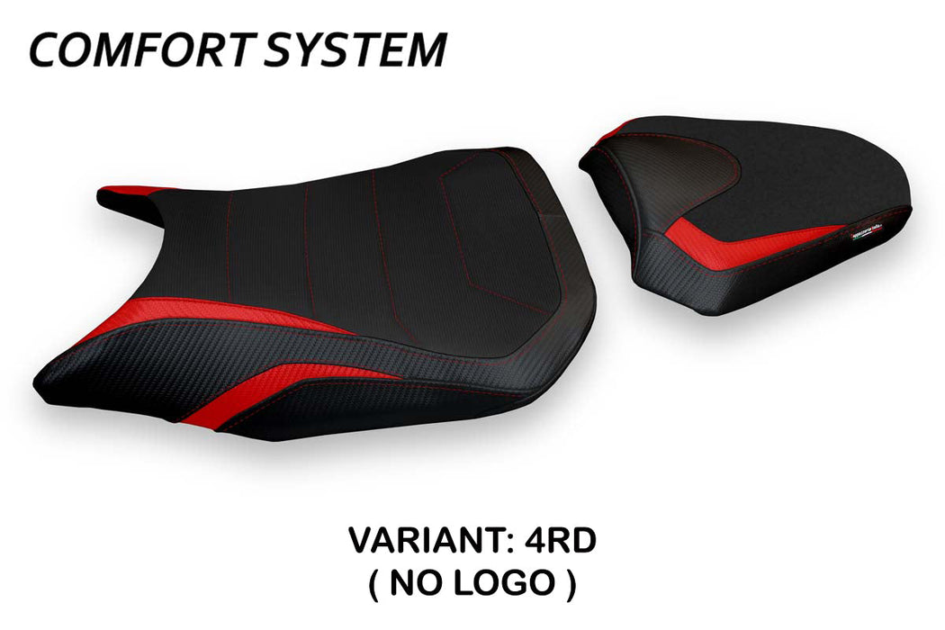 Honda CBR500R 2017-2024 Seat Cover Tappezzeria Italia Comfort in Red and Black