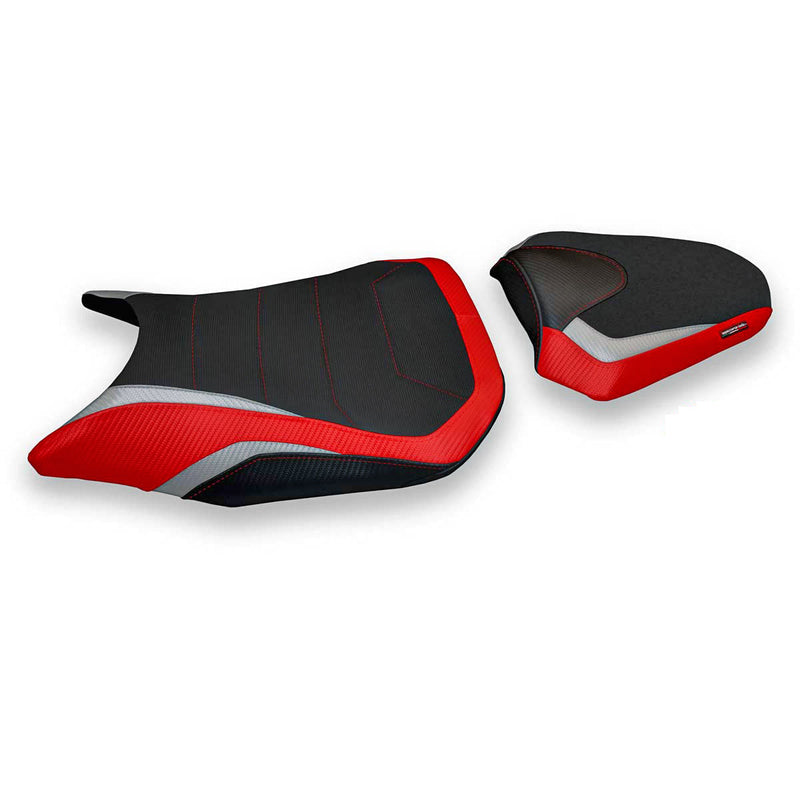 Honda CBR500R 2017-2024 Seat Cover Tappezzeria Italia Comfort in Red and Silver