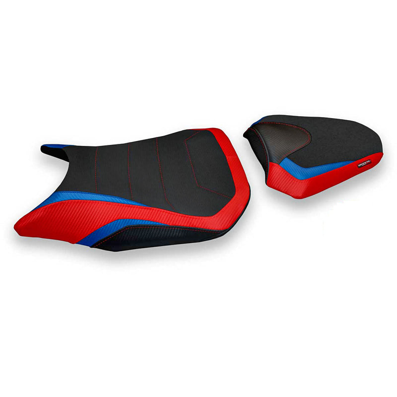 Honda CBR500R 2017-2024 Seat Cover Tappezzeria Italia Comfort in Red and Blue