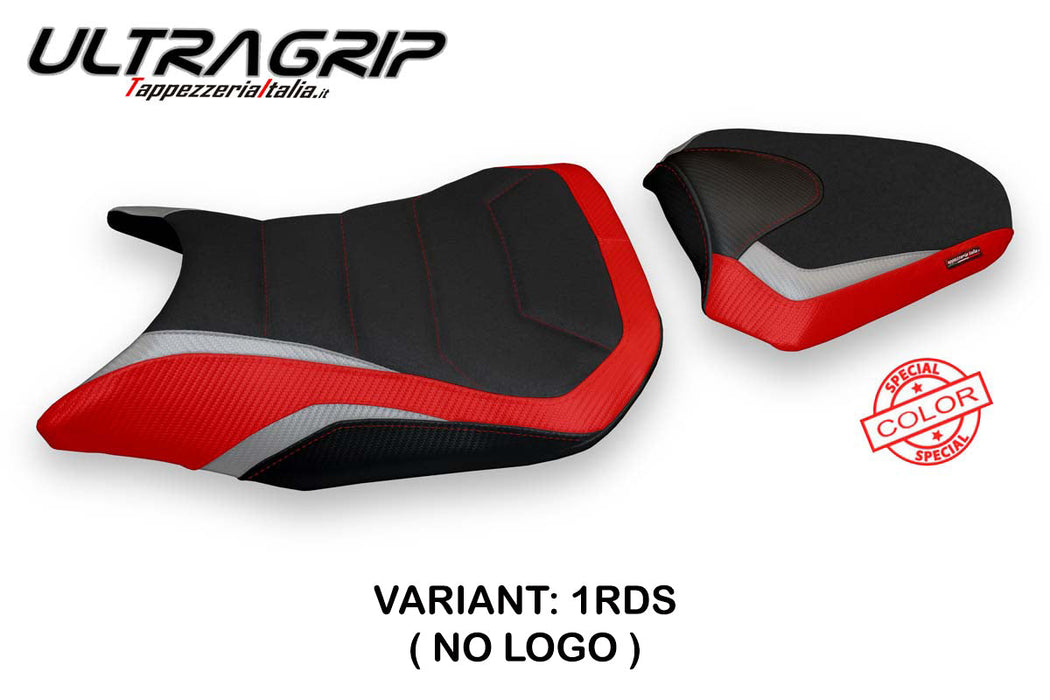 Honda CBR500R 2017-2024 Seat Cover Tappezzeria Italia Ultragrip in Red and Silver