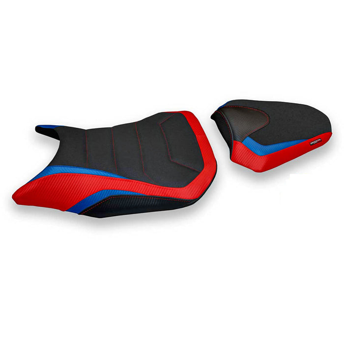 Honda CBR500R 2017-2024 Seat Cover Tappezzeria Italia Ultragrip in Red and Blue