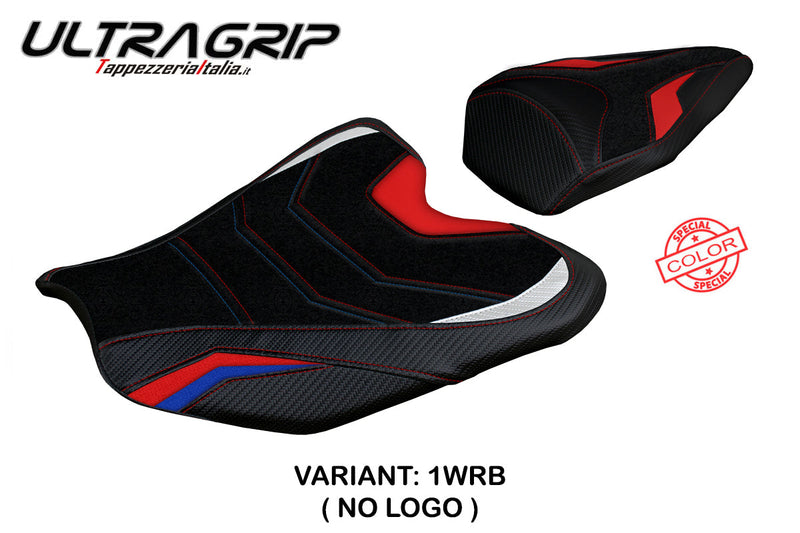 Honda CBR1000RR-R Fireblade 2020-2024 Seat Cover Tappezzeria Italia Ultragrip in Blue and Red