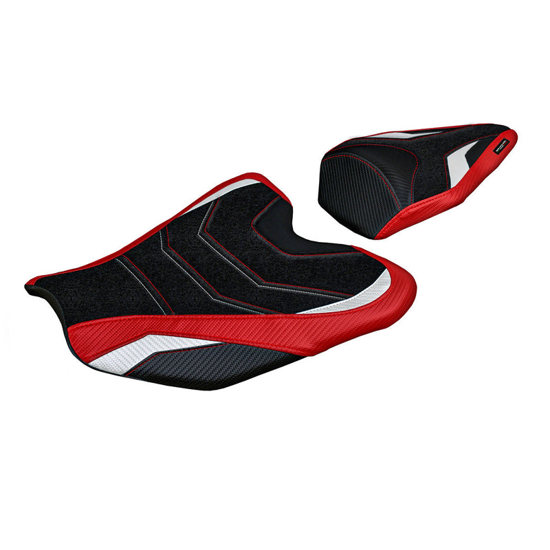 Honda CBR1000RR-R Fireblade 2020-2024 Seat Cover Tappezzeria Italia Ultragrip in Red and White