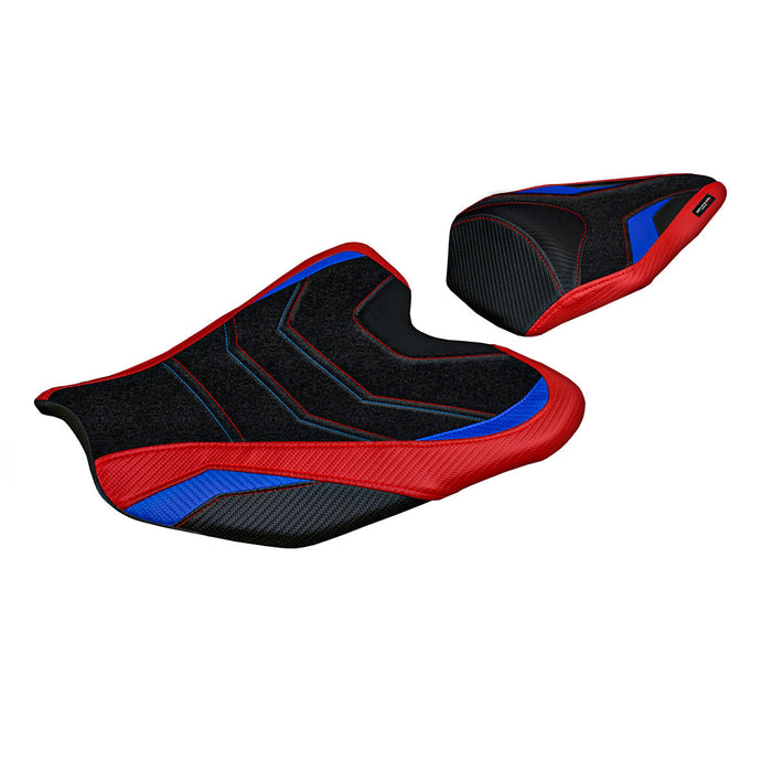 Honda CBR1000RR-R Fireblade 2020-2024 Seat Cover Tappezzeria Italia Ultragrip in Red and Blue