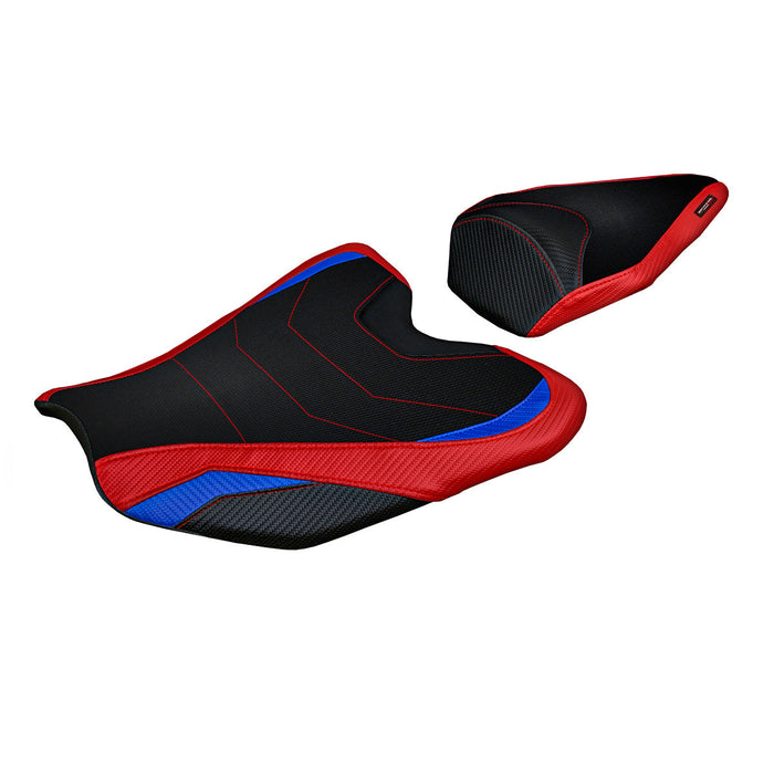 Honda CBR1000RR-R Fireblade 2020-2024 Seat Cover Tappezzeria Italia Comfort in Red and Blue