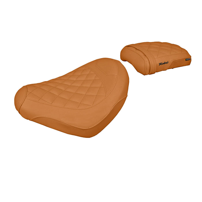 Honda CMX 500 Rebel 2017-2024 Seat Cover Tappezzeria Italia Comfort in Camel Diamond