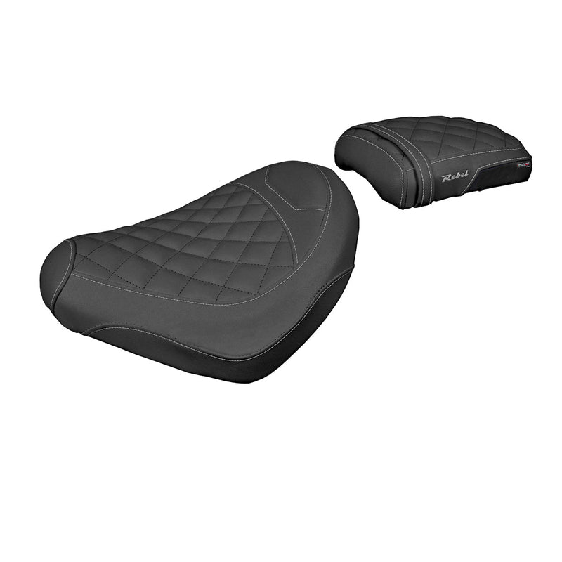 Honda CMX 500 Rebel 2017-2024 Seat Cover Tappezzeria Italia Comfort in Black Diamond