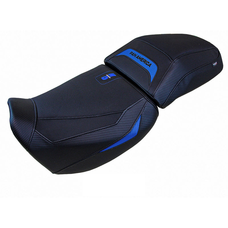 Harley Davidson Pan America 2021-2024 Seat Cover Tappezzeria Italia in Blue and Black