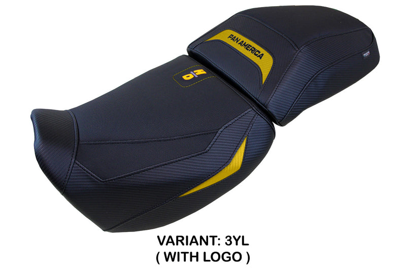 Harley Davidson Pan America 2021-2024 Seat Cover Tappezzeria Italia in Yellow and Black