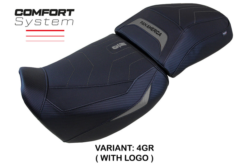 Harley Davidson Pan America 2021-2024 Seat Cover Tappezzeria Italia Comfort in Grey