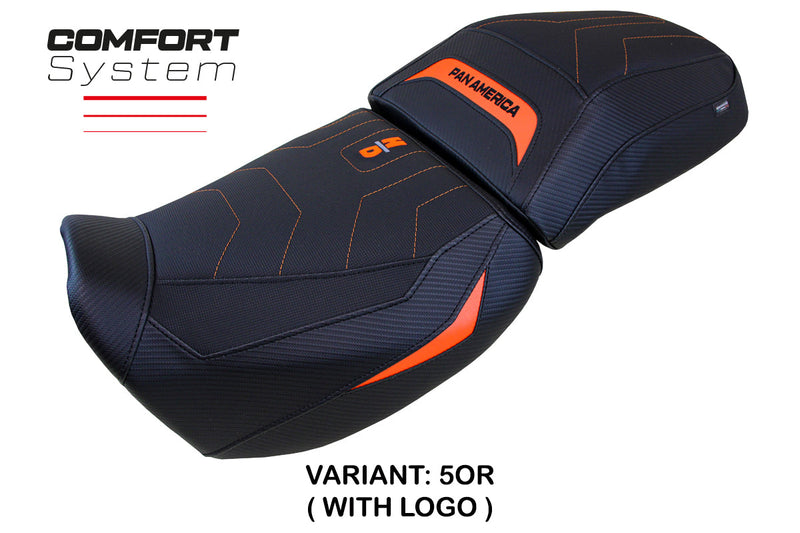 Harley Davidson Pan America 2021-2024 Seat Cover Tappezzeria Italia Comfort in Orange
