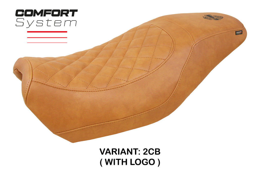Harley Davidson Street 500 750 2016-2021 Seat Cover Tappezzeria Italia Comfort Camel