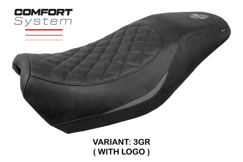 Harley Davidson Street 500 750 2016-2021 Seat Cover Tappezzeria Italia Comfort in Grey