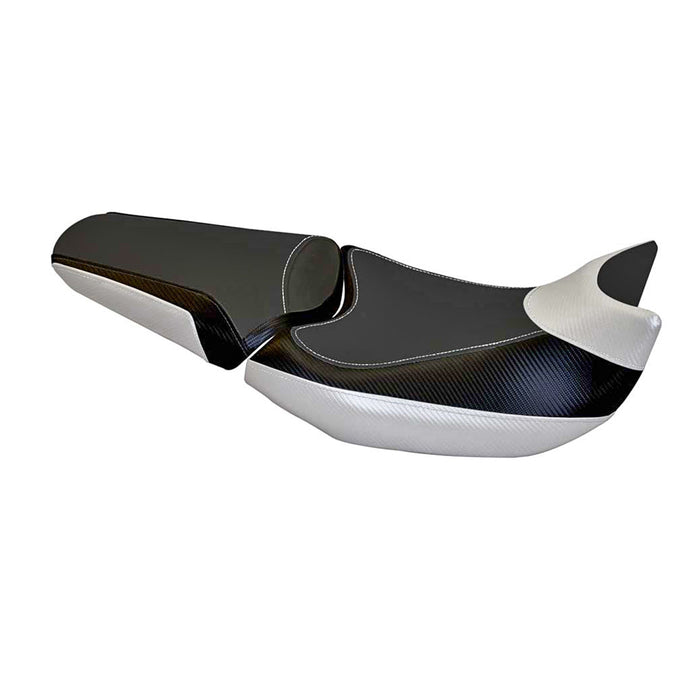 Honda NC700X 2012-2013 Seat Cover Tappezzeria Italia in White and Black