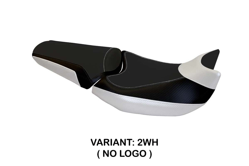 Honda NC700X 2012-2013 Seat Cover Tappezzeria Italia in White and Black