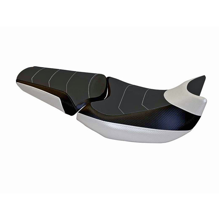 Honda NC700X 2012-2013 Seat Cover Tappezzeria Italia Comfort in White and Black