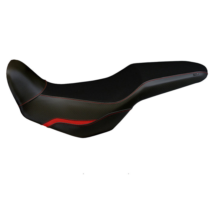 Honda NX500 2024 Seat Cover Tappezzeria Italia in Red and Black