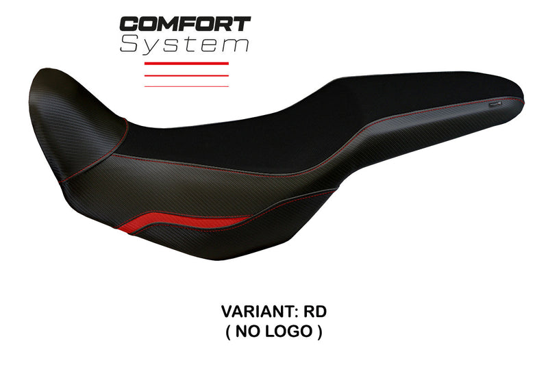 Honda NX500 2024 Seat Cover Tappezzeria Italia Comfort in Red and Black