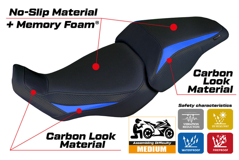 Honda CB300R 2018-2024 Seat Cover Tappezzeria Italia Comfort in Blue