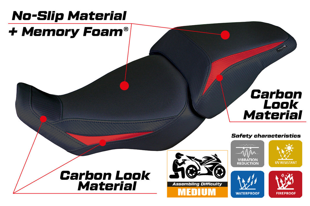 Honda CB300R 2018-2024 Seat Cover Tappezzeria Italia in Comfort Red